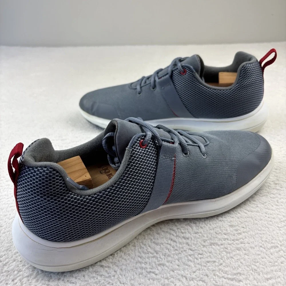 FOOTJOY Flex Spikeless Golf Shoes Mens 10 Gray/Red Lightweight Performance
